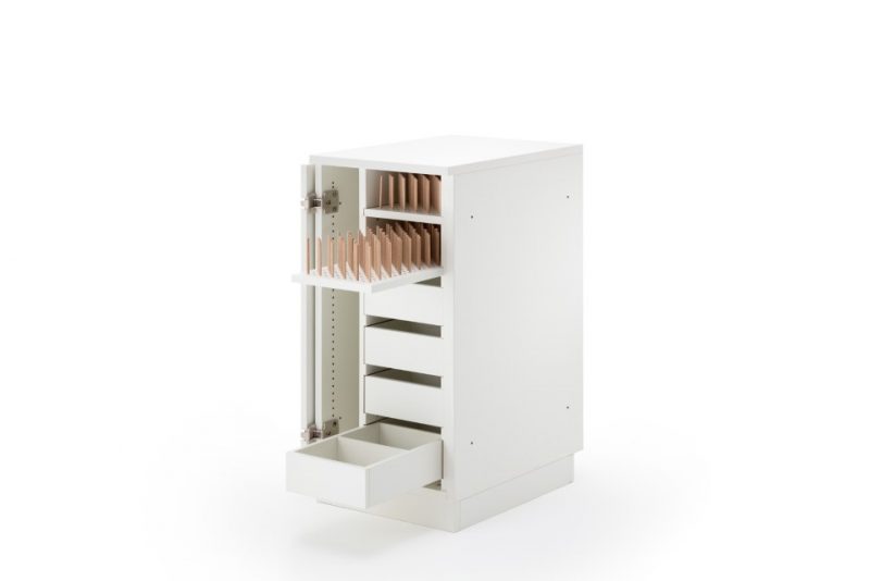 Sewing cabinet, storage cabinet, sewing supplies, RMF Sewing Furniture
